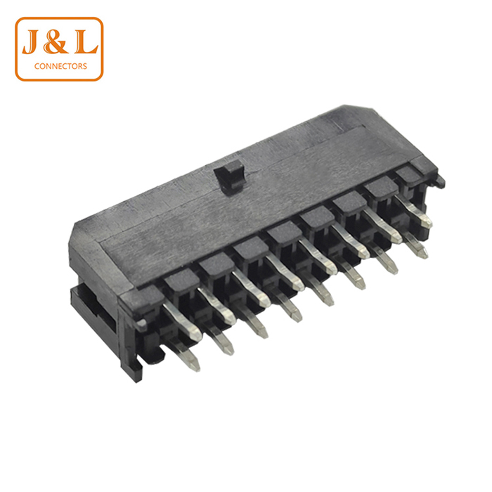 小(xiǎo)5557針座3.0間距2X8P雙排直針黑色MX3.0連接器環保耐溫