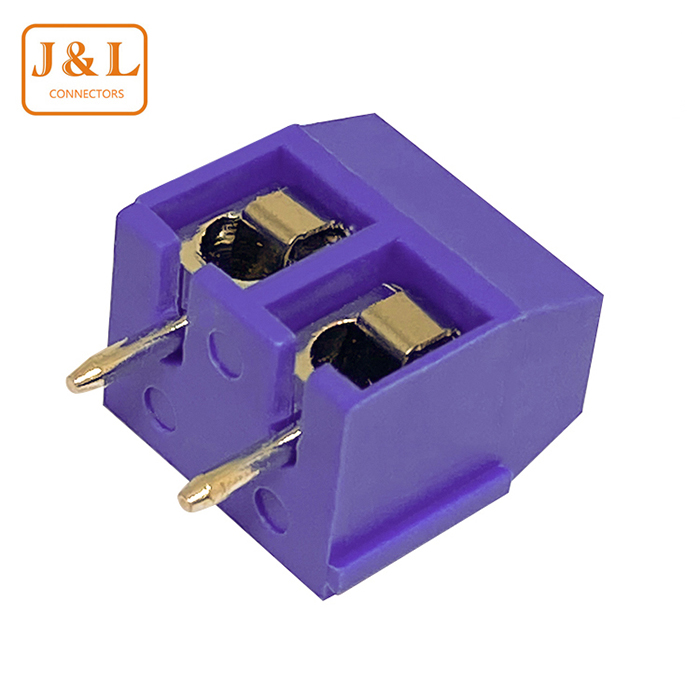 5.0mm間距 紫色 KF301-2P/3P/4P 接線柱 接線端子300V15A