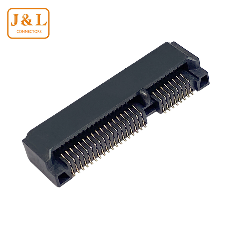 廠家MINIPCI--E連接器52PIN H4.0網卡插槽硬盤PCI-E接口MSATA